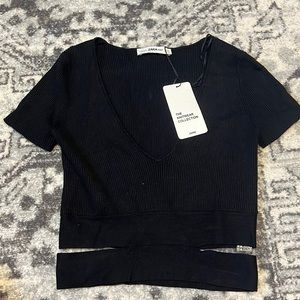 New Black Zara Knit Shirt